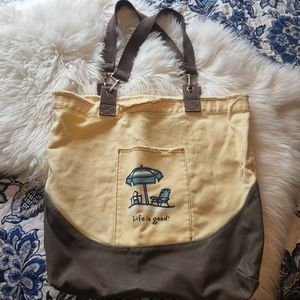 Life is Good canvas bag